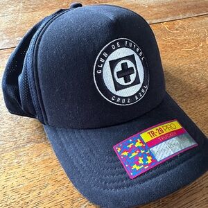 Cruz Azul Club De Futbol SnapBack Hat Black NWT Adjustable Cap